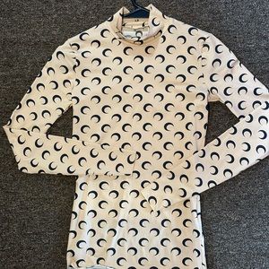 Marine Serre Moon Turtleneck Top